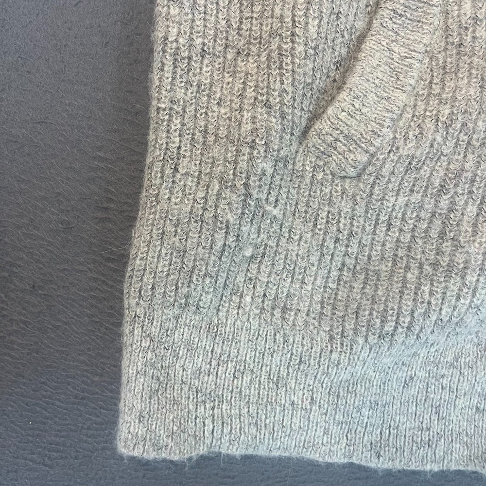 Free‎ People Womens Med Wool Blend Cardigan Sweater Button Front Boho Y2K Grey - Picture 7 of 14